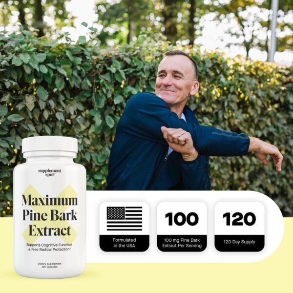 Cápsulas de Pine Bark Marina en frasco