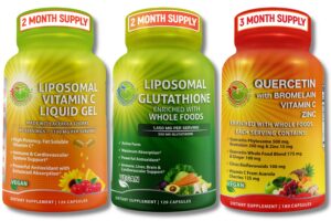 Frascos de glutatión liposomal 500 mg