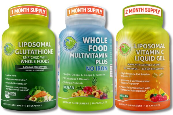 Frente del conjunto SUPPLEMENTS STUDIO liposomal glutathione 500 mg