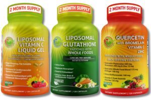 Version 1.0.0 Frasco de Vitamina C liposomal 1100 mg y Glutatión 500 mg