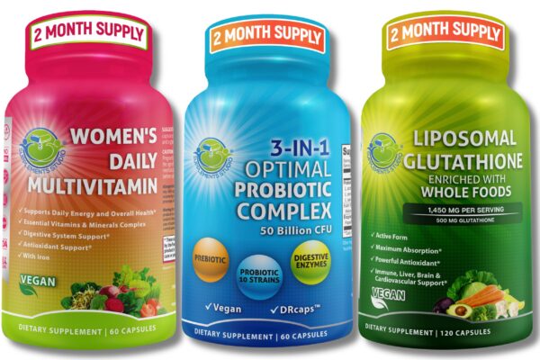 Version 1.0.0 Frasco SUPPLEMENTS STUDIO multivitamínico con hierro frontal