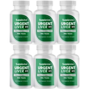 Botella de Supplevive Urgent Liver 911 suplemento hepático 60 cápsulas