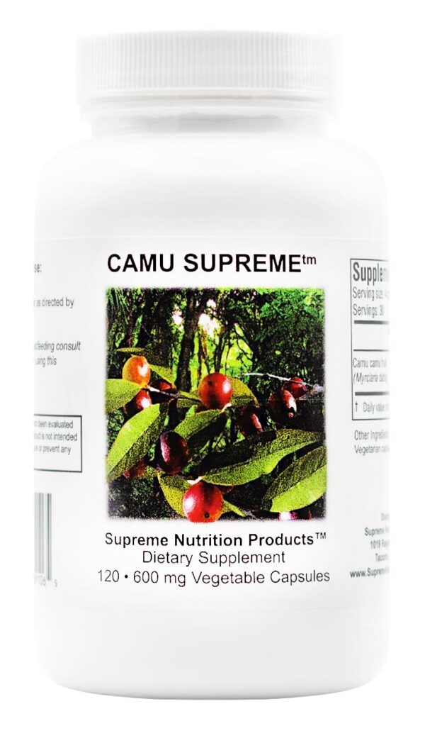 Supreme Nutrition Camu Supreme cápsulas vegetales frasco