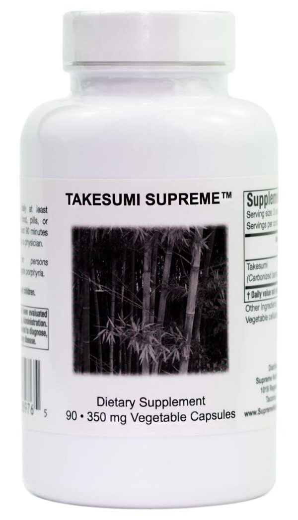 Supreme Nutrition Takesumi cápsulas de carbón activado de bambú puro
