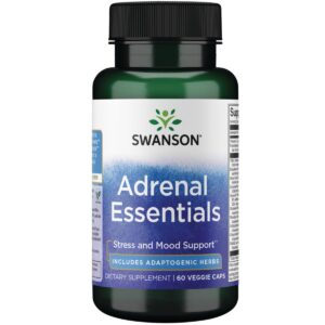 Frasco Swanson Adrenal Essentials 60 cápsulas vegetales