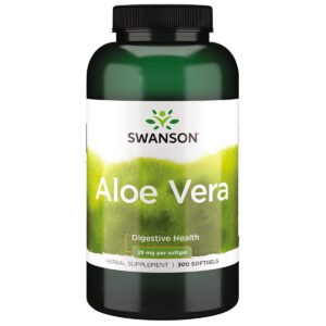 Version 1.0.0 Swanson Aloe Vera 25 mg suplemento 300 cápsulas blandas