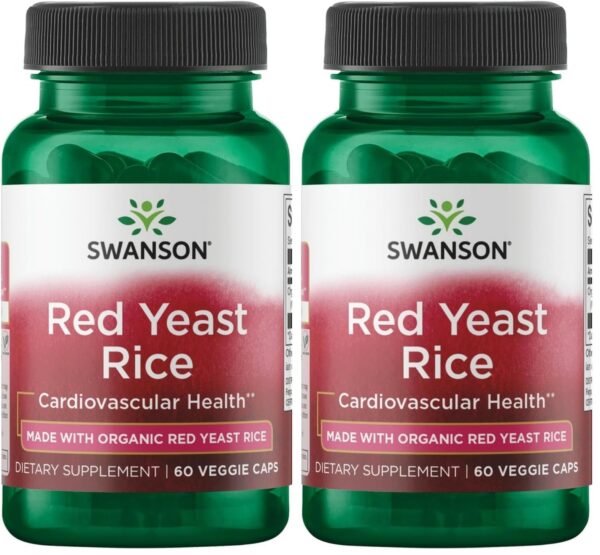 Version 1.0.0 Frente de la etiqueta Swanson arroz levadura roja