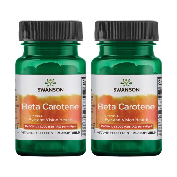 Frente de Swanson Beta-Carotene Softgels 3000 mcg