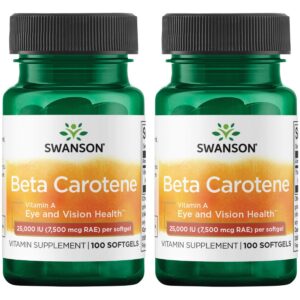 Version 1.0.0 Swanson beta-caroteno vitamina a 25000 iu 100 softgels frasco