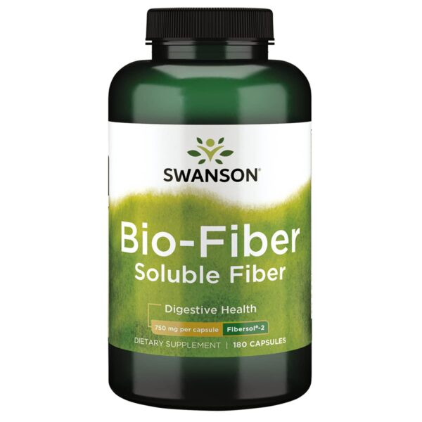 Version 1.0.0 Swanson Bio-Fiber suplemento fibra digestiva 750 mg 180 cápsulas