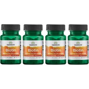 Swanson Biotina 10,000 mcg frasco 60 tabletas