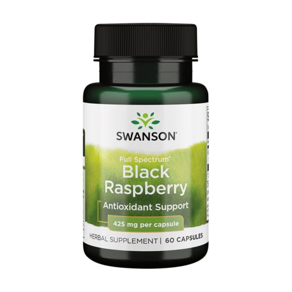Frasco de Swanson Black Raspberry cápsulas