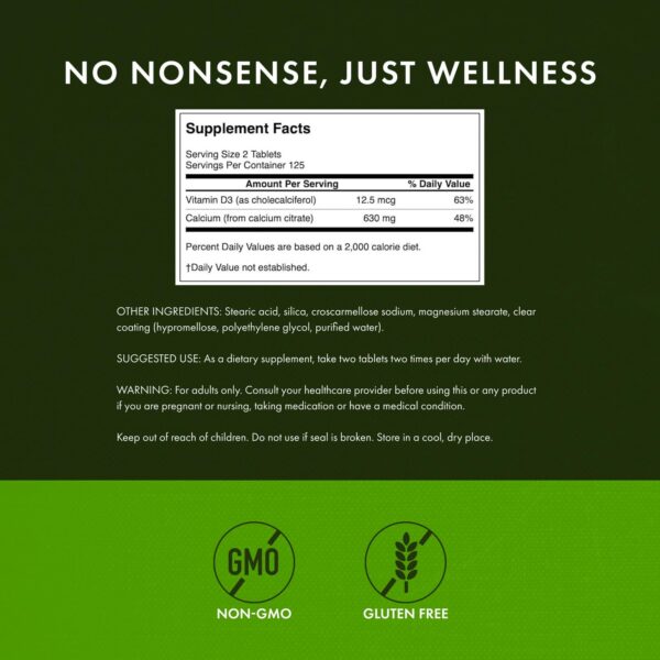 Frasco de tabletas Swanson calcio citrato