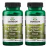 Swanson cápsulas de ginseng rojo coreano 400 mg paquete doble