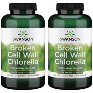 Swanson Clorella 500 mg 360 tabletas paquete doble