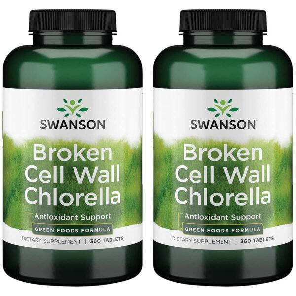 Swanson Clorella 500 mg 360 tabletas paquete doble