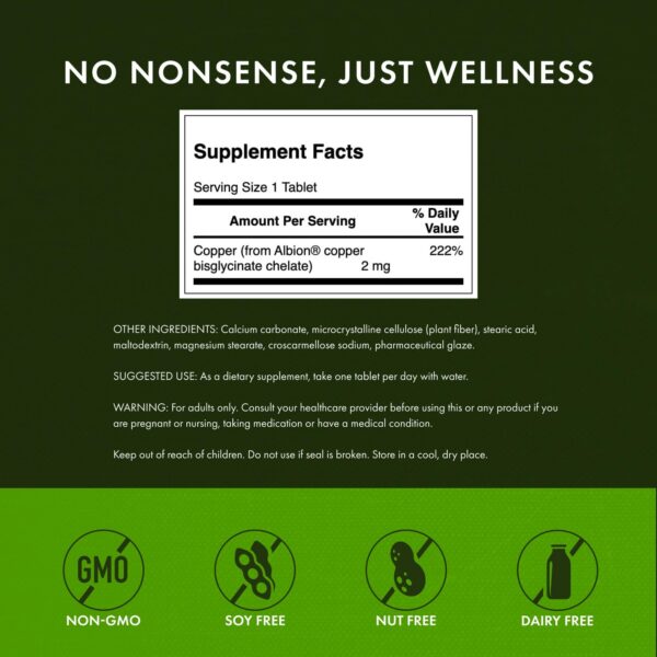 Frasco y caja Swanson cobre quelado