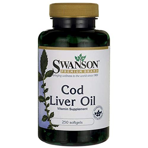 Swanson Cod Liver Oil cápsula blanda vista frontal