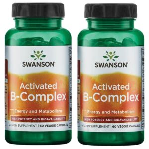 Swanson Complejo Vitamina B 60 cápsulas vegetarianas en frasco