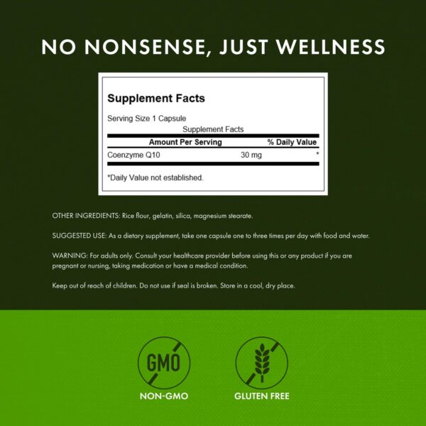 Cápsulas Swanson CoQ10 30 mg