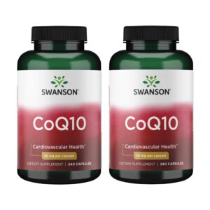 Swanson CoQ10 30 mg cápsulas frasco frontal