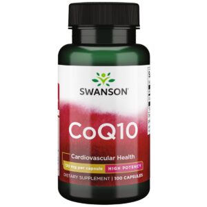 Version 1.0.0 Swanson CoQ10 cápsulas frasco