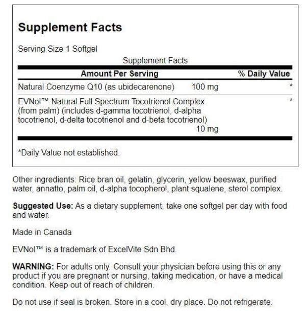 Version 1.0.0 Etiqueta Swanson CoQ10 60 cápsulas blandas