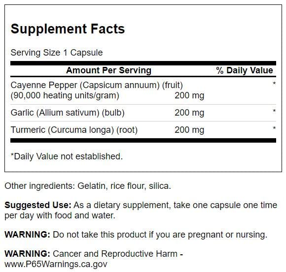 Suplemento natural Swanson con ingredientes espectro completo