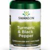 Swanson cúrcuma orgánica pimienta negra suplemento salud