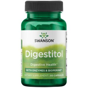 Swanson Digestitol suplemento digestivo caja con 60 cápsulas