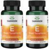 Botella de Swanson E-400 vitamina E 400 IU 100 cápsulas blandas