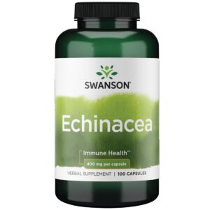 Swanson echinacea suplemento inmunológico 100 cápsulas 400 mg