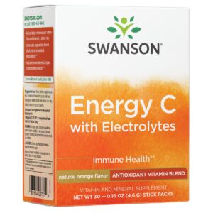 Swanson Energía C con Electrolitos 30 sobres sabor cítrico