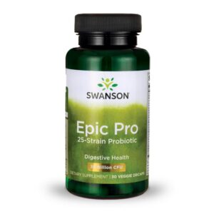 Swanson Epic-Pro probiótico 25 cepas caja frontal