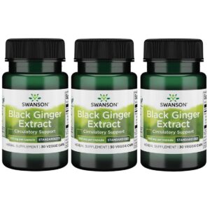 Swanson extracto jengibre negro 30 cápsulas vegetales