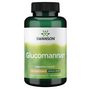 Version 1.0.0 Swanson Glucomanano raíz de konjac suplemento fibra soluble 90 cápsulas