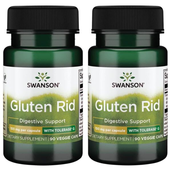 Envase de Swanson Gluten Rid con tolerase G
