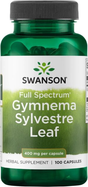 Swanson Gymnema Sylvestre cápsulas frasco 100 unidades