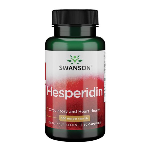 Frente de la caja Swanson hesperidina 500 mg