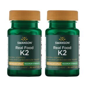 Swanson K2 softgels frente a etiqueta