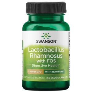 Version 1.0.0 Swanson Lactobacillus Rhamnosus probiótico 5 mil millones ufc 60 cápsulas vegetales