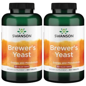 Swanson levadura de cerveza complejo b 500 mg paquete doble