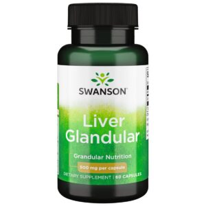 Swanson Liver Glandular - frasco de 60 cápsulas