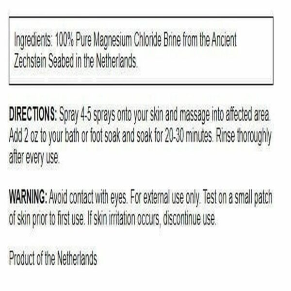 Version 1.0.0 Etiqueta del spray de magnesio Swanson