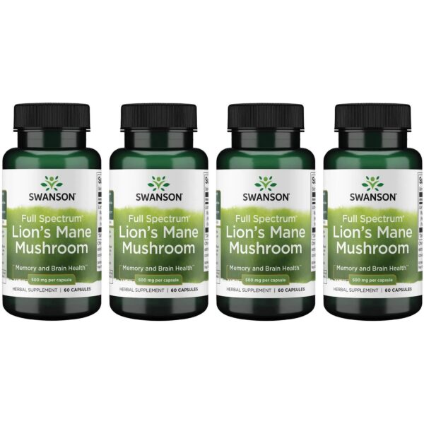 Swanson Melena de León suplemento herbal 60 cápsulas 500mg