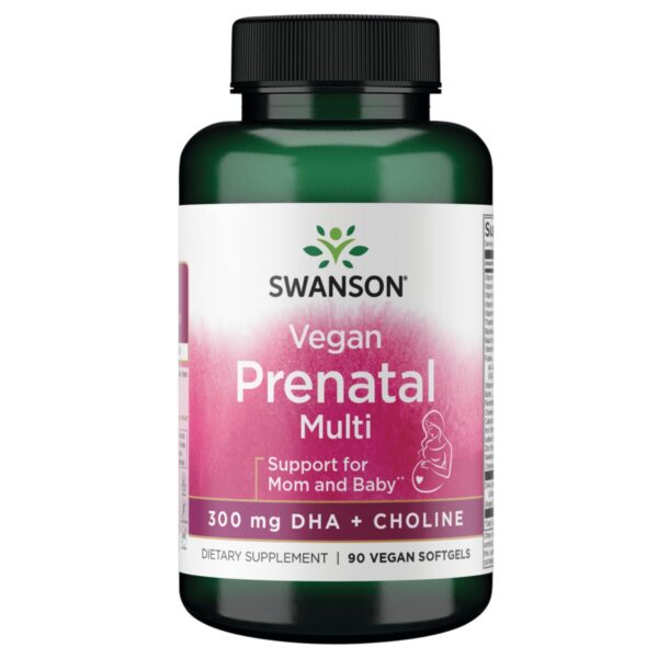 Swanson multivitamínico prenatal vegano 90 cápsulas blandas