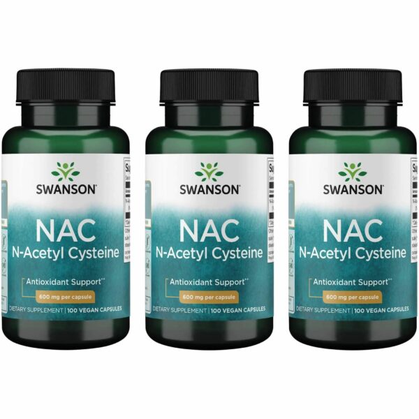 Swanson NAC cápsulas 600 mg frente