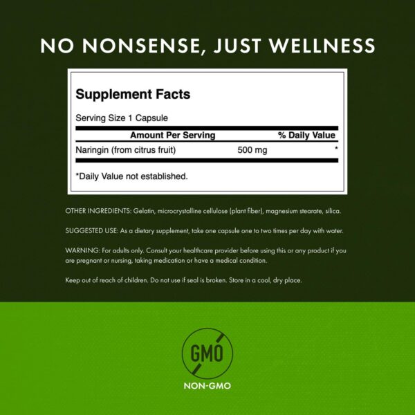 Capsulas Swanson Naringin 500 mg