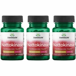 Version 1.0.0 Swanson nattokinase frasco cápsulas