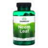 Frasco de suplemento Swanson Neem Leaf 500 mg 100 cápsulas